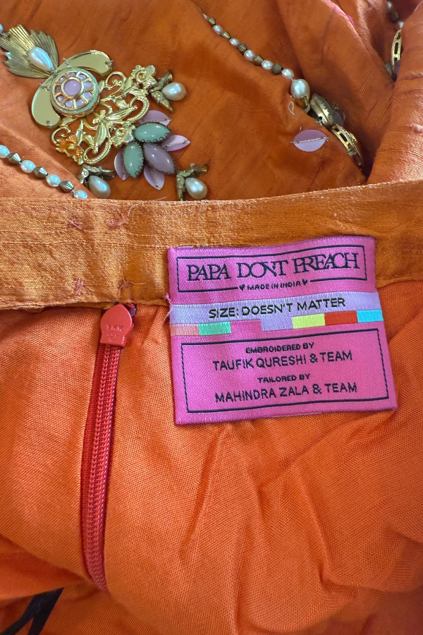 Papa Don't Preach Orange Pixie Palace Pant set