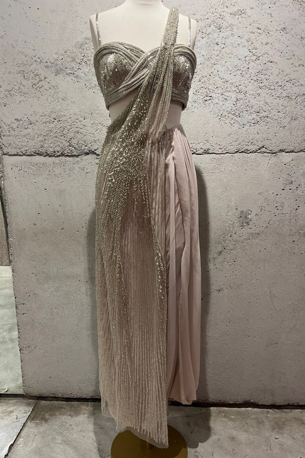 Gaurav Gupta Draped Saree Gown