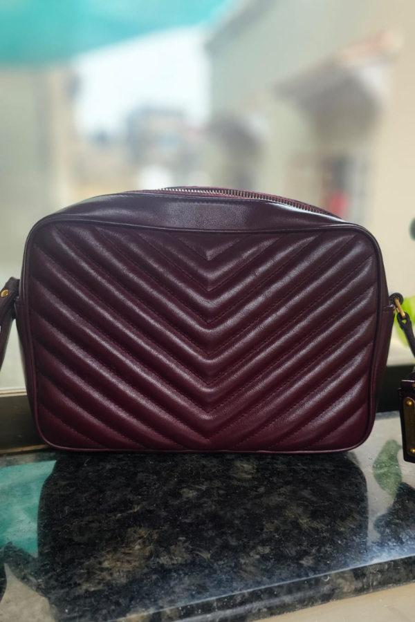 Yves Saint Laurent Burgundy  Lou Camera Bag