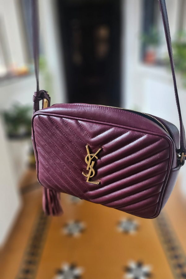 Yves Saint Laurent Burgundy  Lou Camera Bag