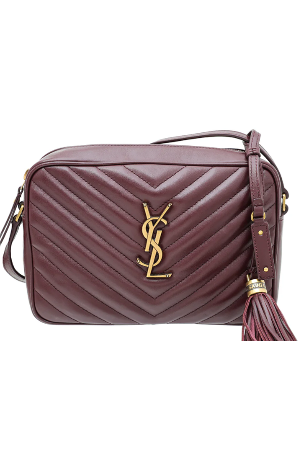 Yves Saint Laurent Burgundy  Lou Camera Bag