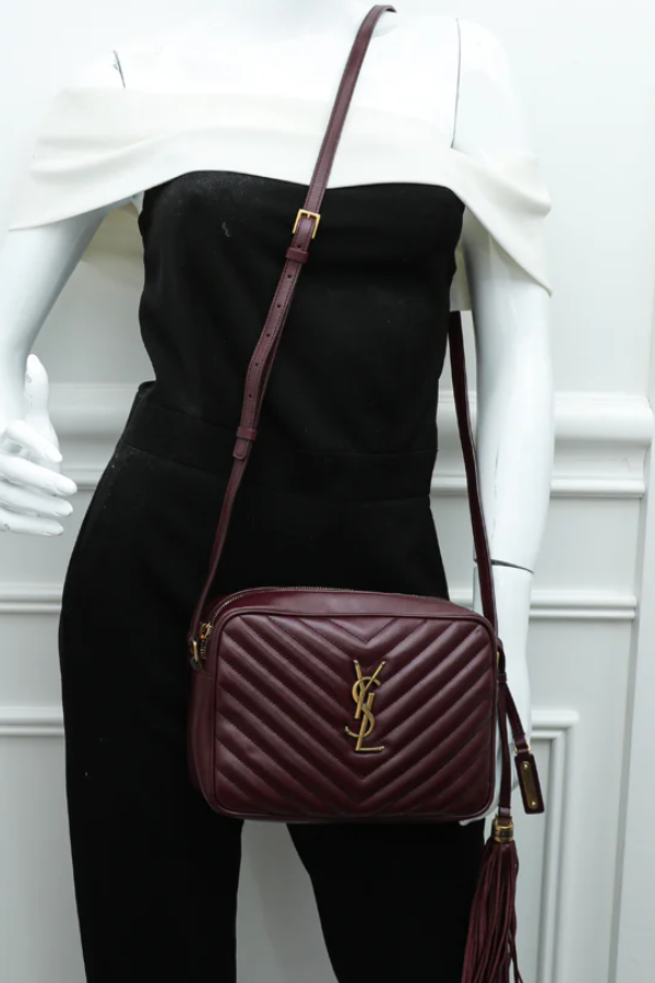 Yves Saint Laurent Burgundy  Lou Camera Bag