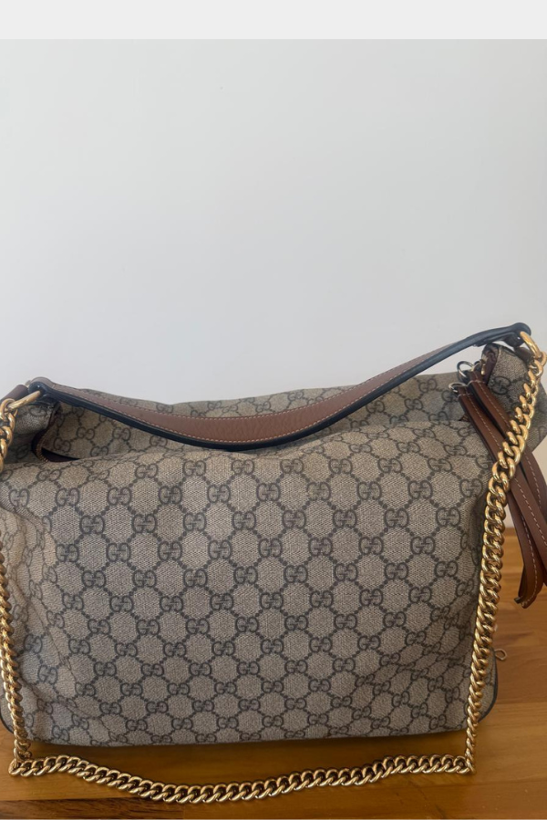 Gucci GG Supreme Monogram Linea Hobo Bag
