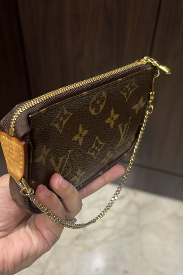 Wallet Lv Pochette Mini Bag Louis Vuitton Pre-Owned 2001 Monogram