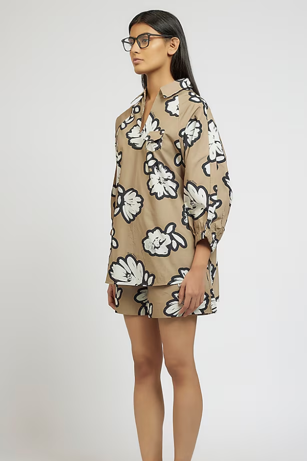 Dhruv Kapoor Cotton Digital Printed Co-Ord Set