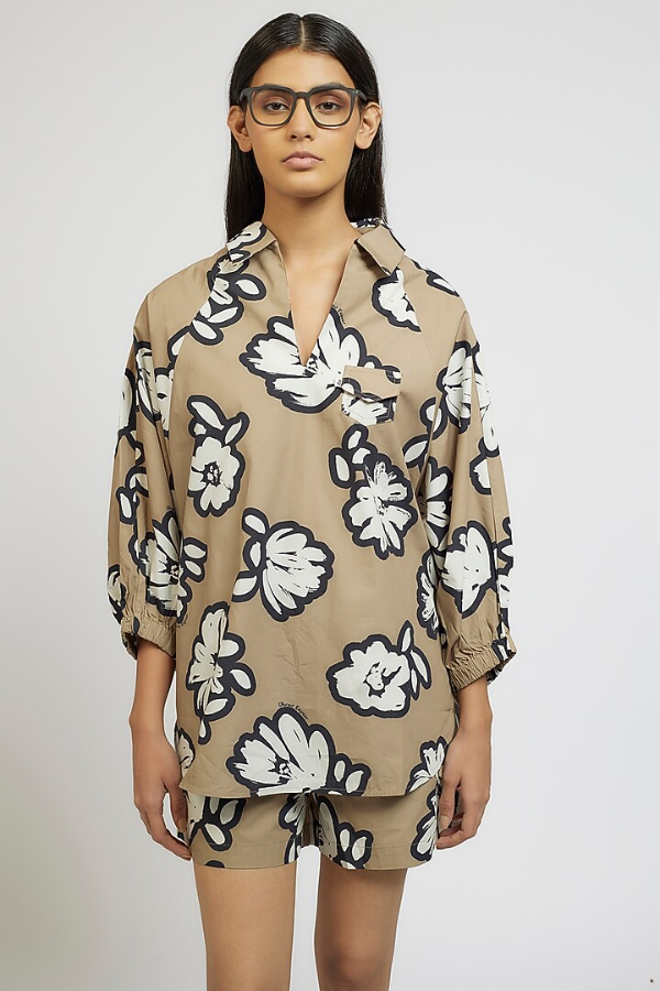 Dhruv Kapoor Cotton Digital Printed Co-Ord Set