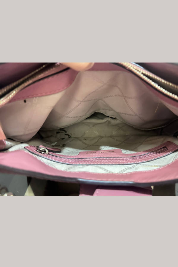 Michael Kors Whitney Polished Leather Chain Shoulder Tote