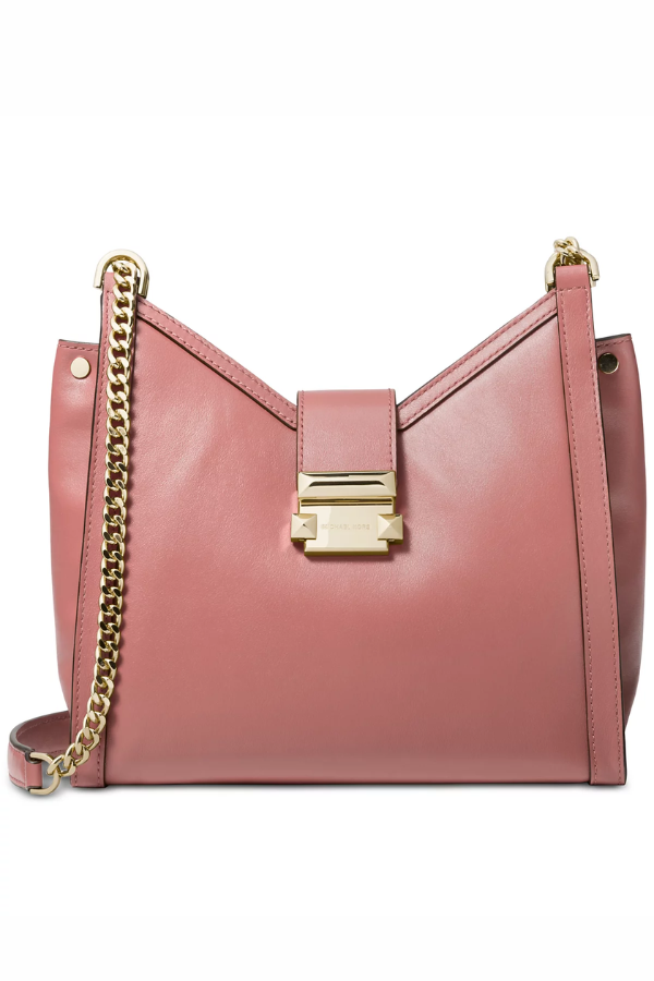 Michael Kors Whitney Polished Leather Chain Shoulder Tote