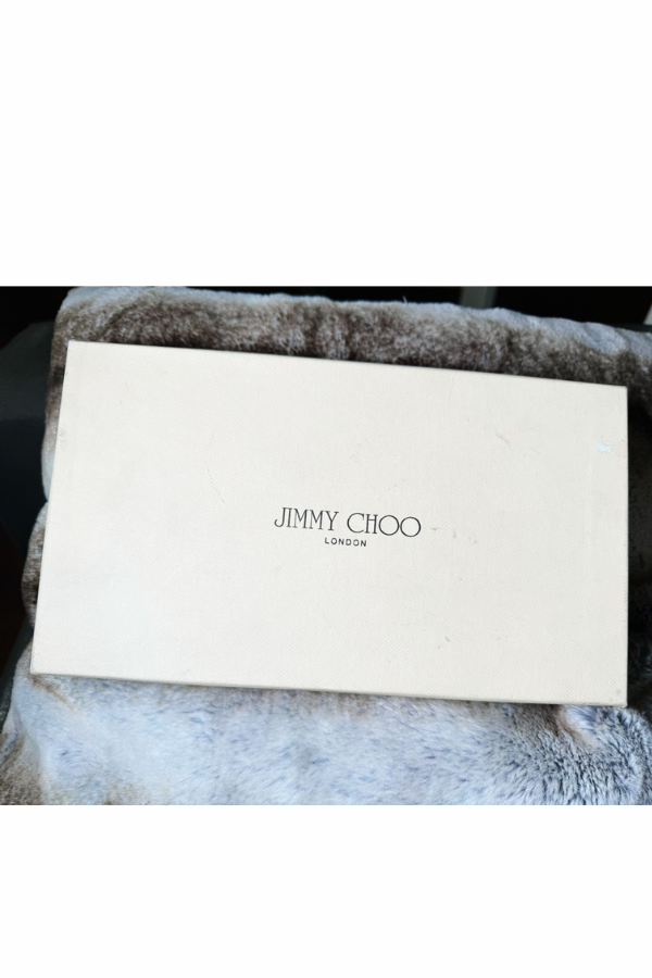Jimmy Choo Gold Lame Glitter Riane Clutch