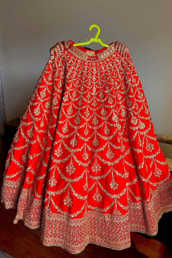 Sabyasachi Red Rang Mahal Lehenga Set