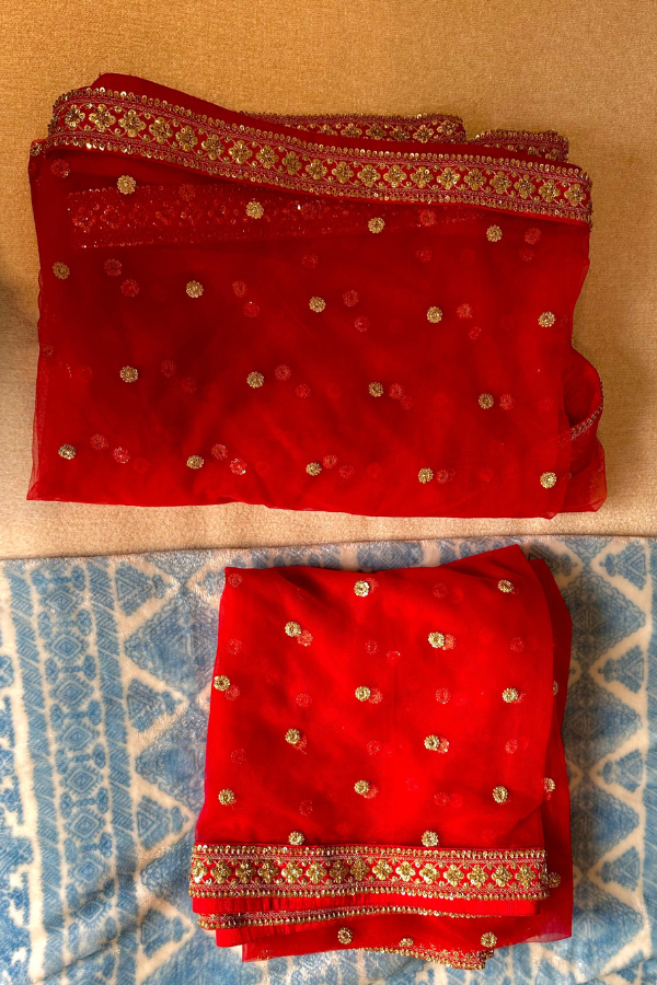 Sabyasachi Red Rang Mahal Lehenga Set