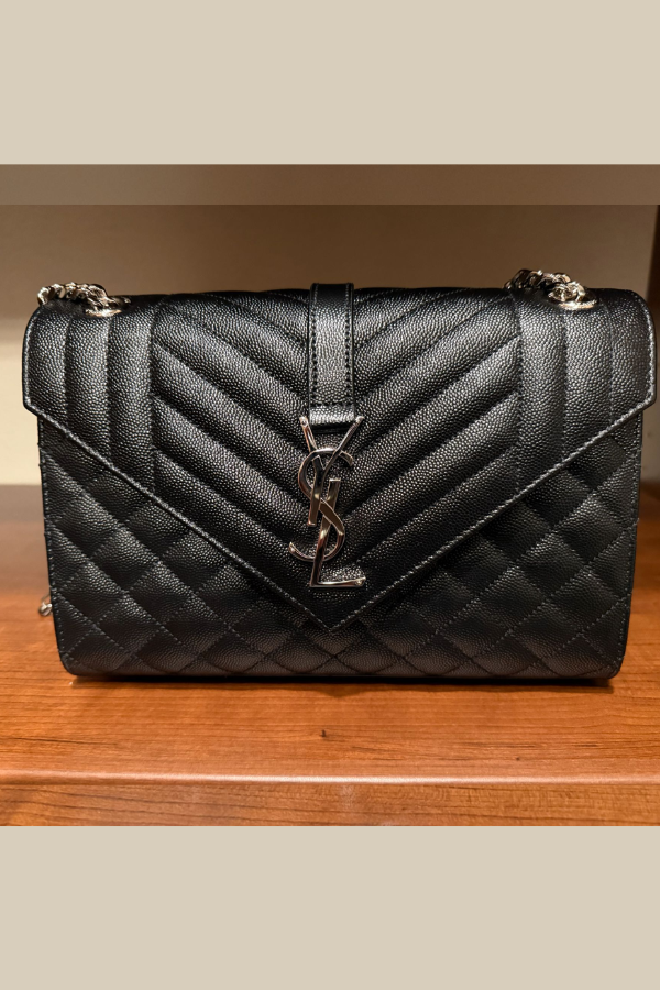 Yves Saint Laurent Monogram Mix Matelassé Envelope Chain Bag