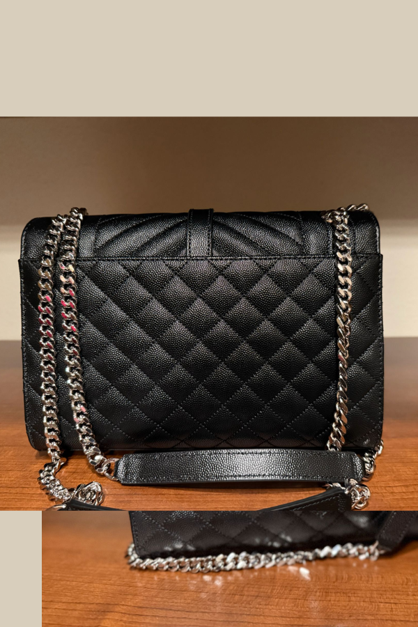 Yves Saint Laurent Monogram Mix Matelassé Envelope Chain Bag