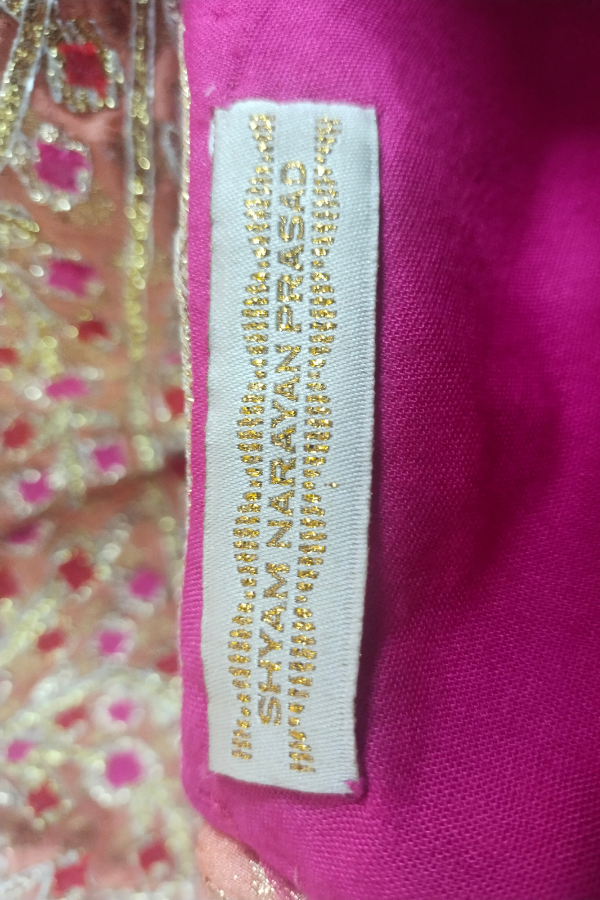 Shyam Narayan Prasad Block Printed Lehenga Set