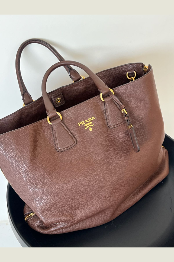 Prada Vitello Daino Leather Satchel