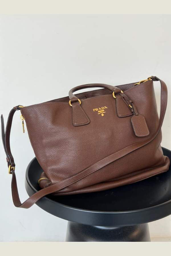 Prada Vitello Daino Leather Satchel
