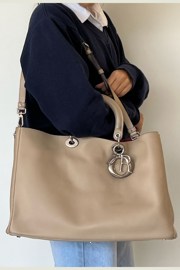 Christian Dior Diorissimo Large Leather Tote