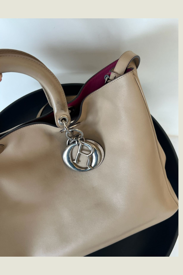 Christian Dior Diorissimo Large Leather Tote