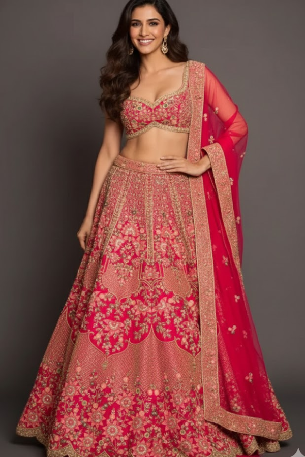 Kalki Fashion French Pink Lehenga