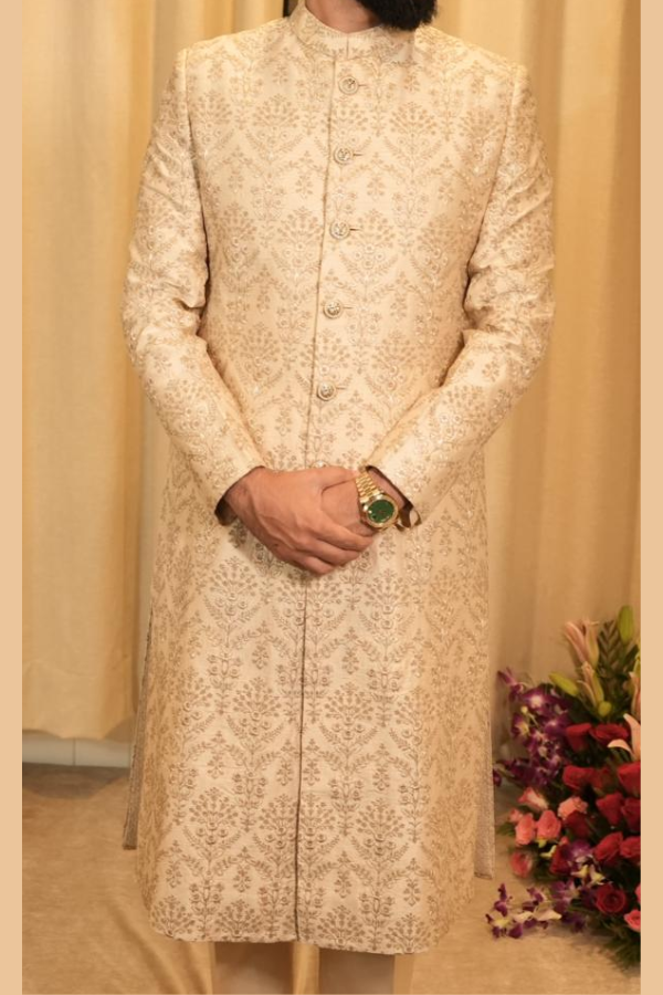 Sabyasachi Embroidered Sherwani Set
