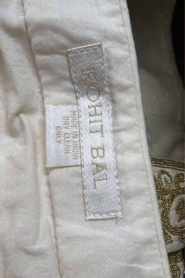 Rohit Bal Ivory Embroidered Sherwani Set