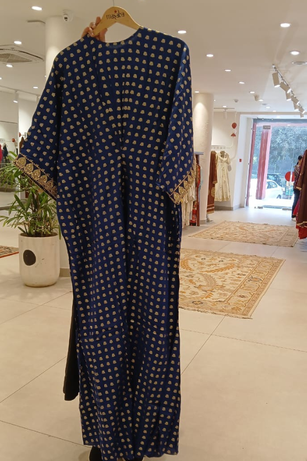 Masaba Blue Palmscape Kaftan