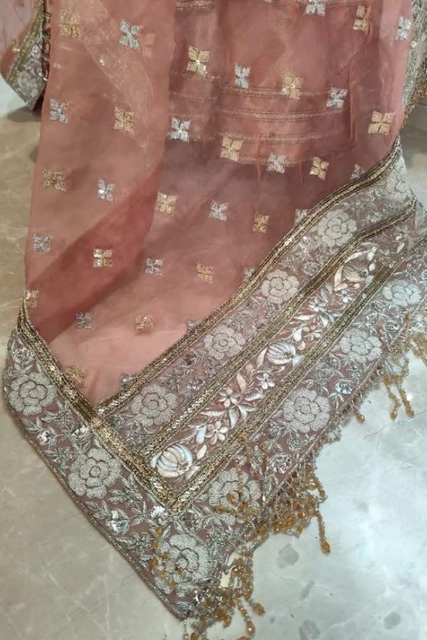 Manish Malhotra Pink Heavy Embroidered Anarkali Set