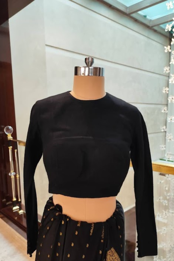 Sabyasachi Black & Gold Saree Set