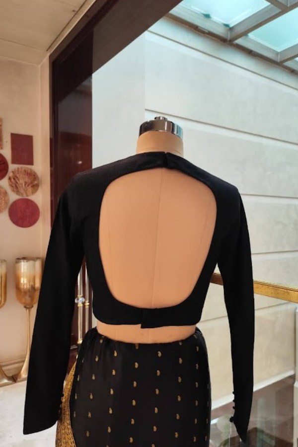 Sabyasachi Black & Gold Saree Set