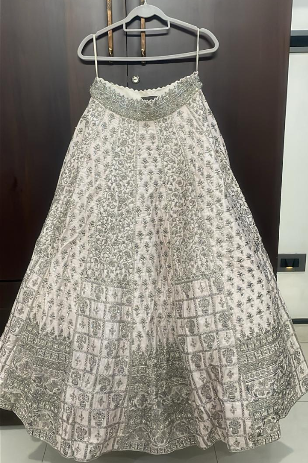 Mrunalini Rao Hand-Embroidered Lehenga Set