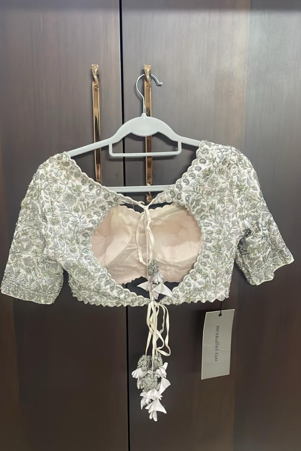 Mrunalini Rao Hand-Embroidered Lehenga Set