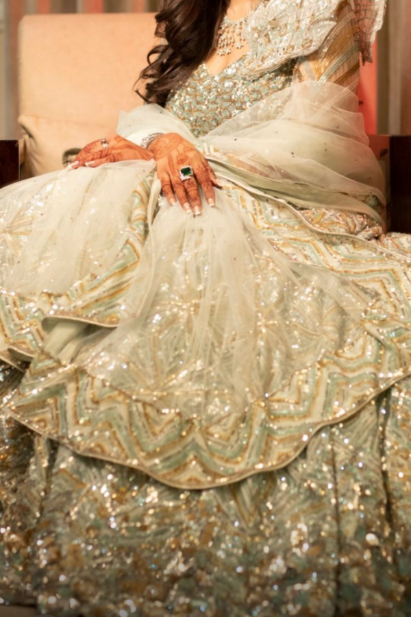 Suneet Varma Embellished Geometric Lehenga Set