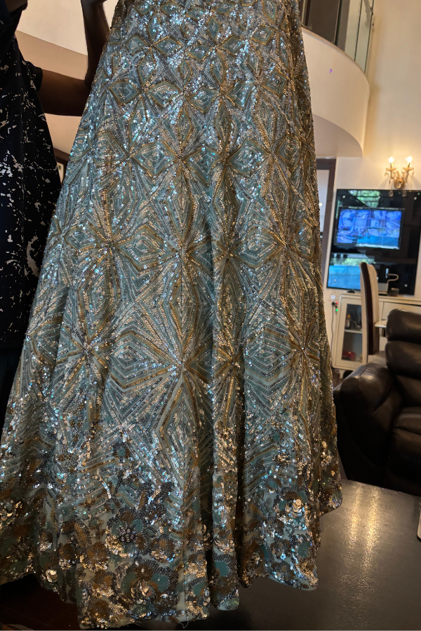 Suneet Varma Embellished Geometric Lehenga Set