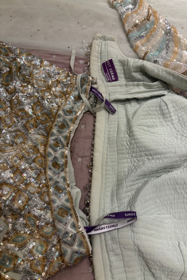 Suneet Varma Embellished Geometric Lehenga Set