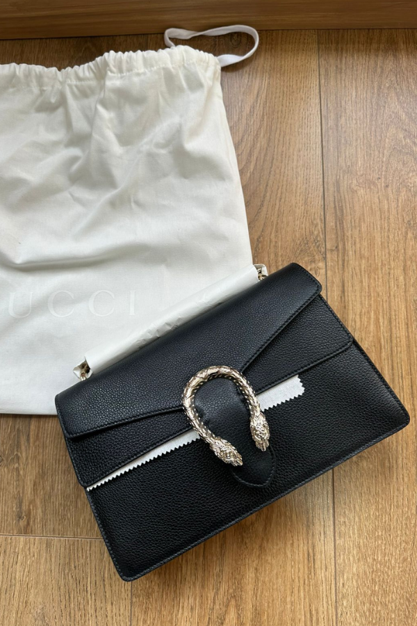 Gucci Black Dionysus Medium Shoulder Bag