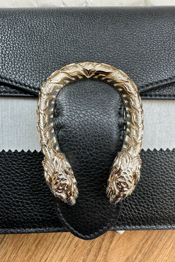 Gucci Black Dionysus Medium Shoulder Bag