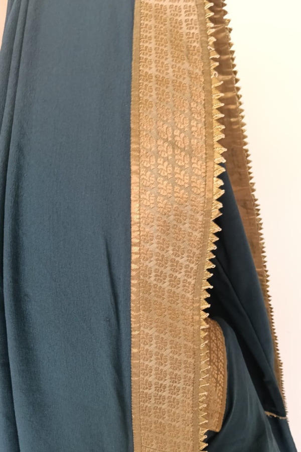 JJ Valaya Teal Saree