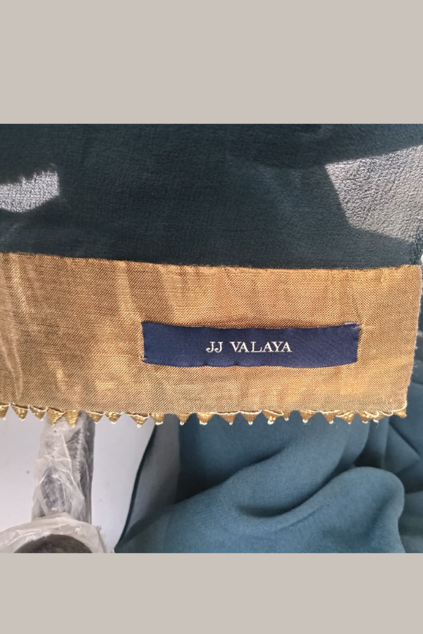 JJ Valaya Teal Saree