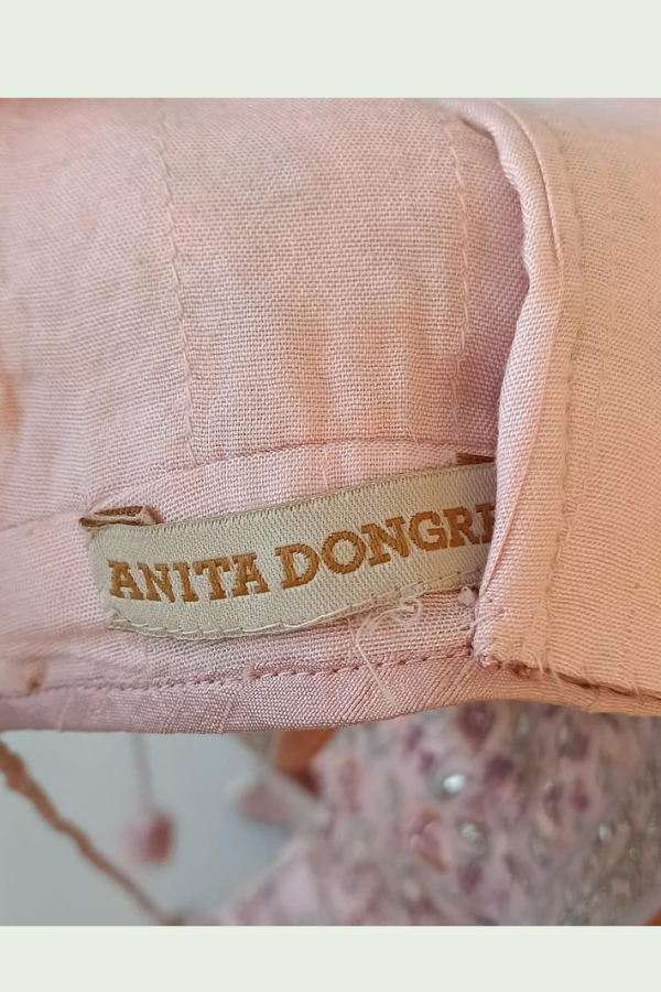 Anita Dongre Blush Pink Floral Embroidered Lehenga Set