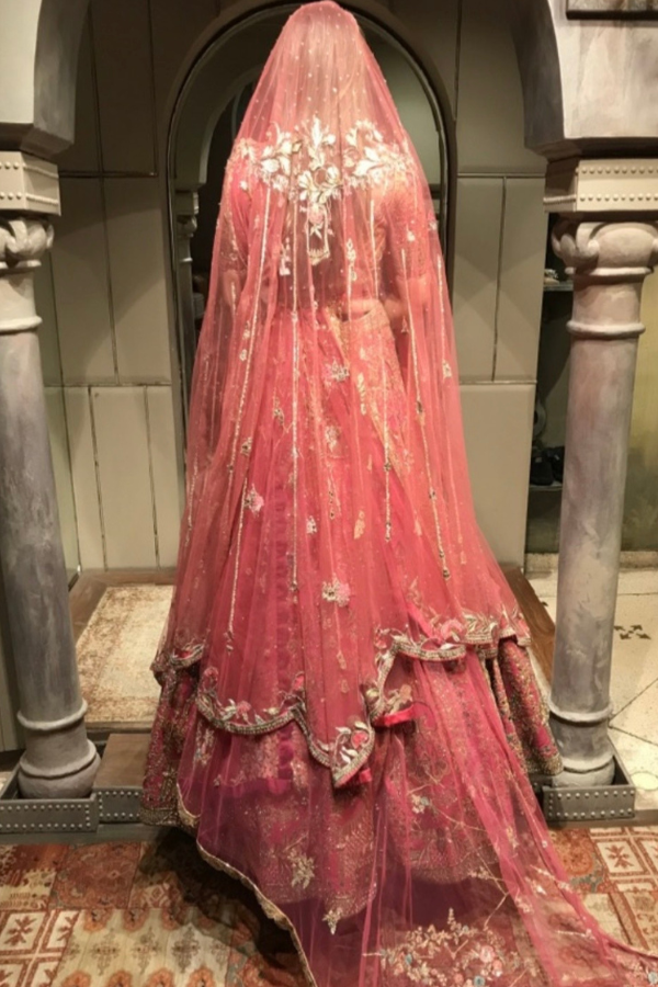 Sulakshana Monga Pink Bridal Lehenga Set