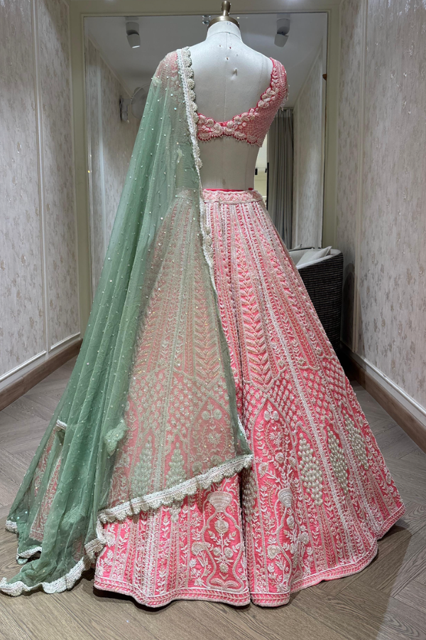 Rianta’s Pink Embroidered Lehenga Set