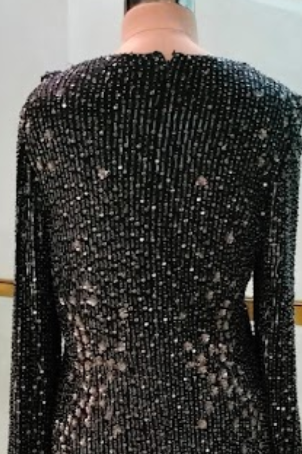 Rohit Gandhi Rahul Khanna Black Embellished Dress