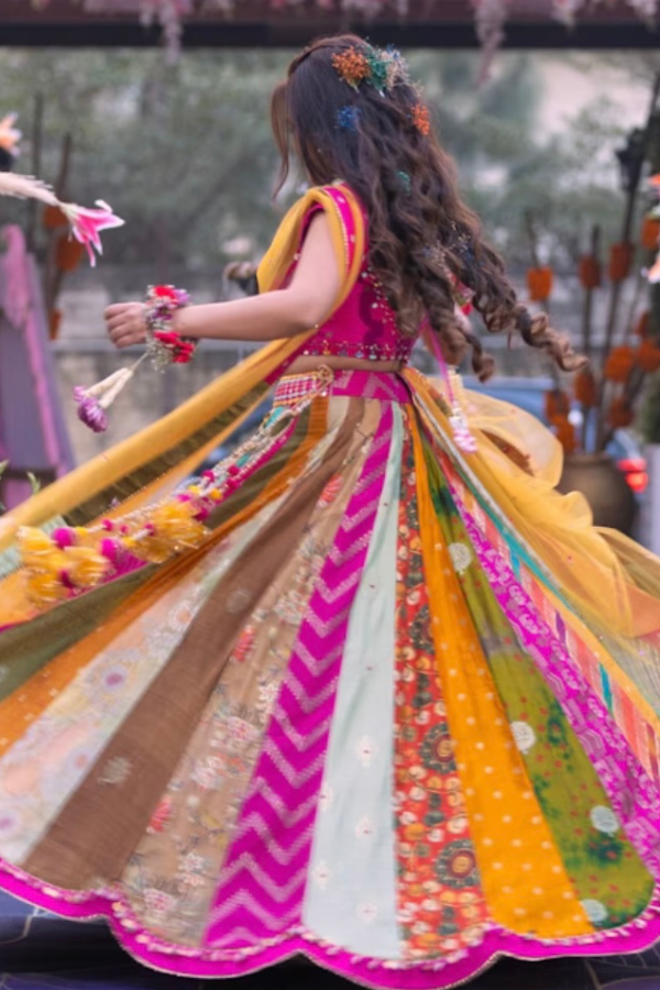 Liz Paul Multicolour Lehenga Set