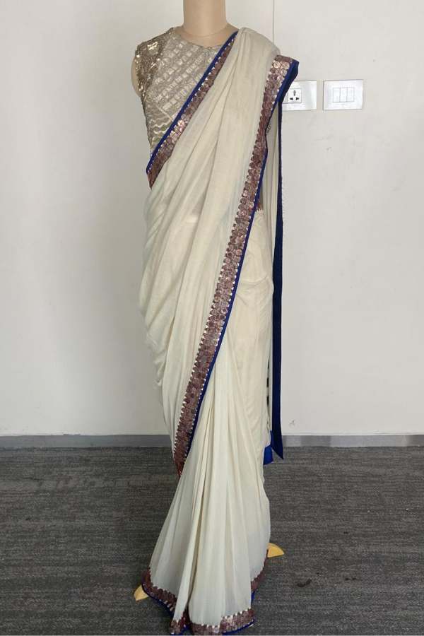 Anamika Khanna Ivory Saree