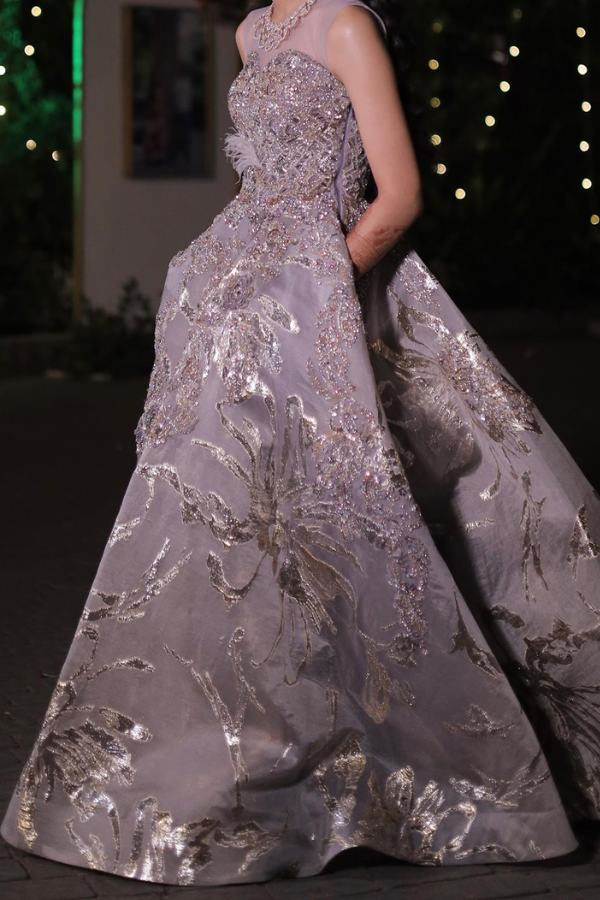 Dolly J Embellished Ball Gown