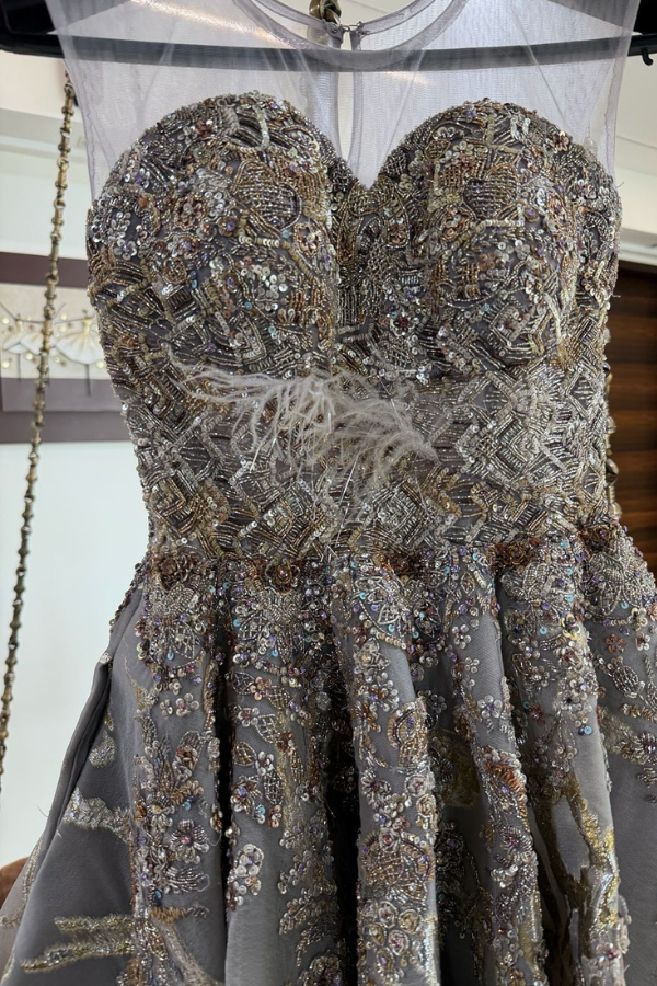 Dolly J Embellished Ball Gown