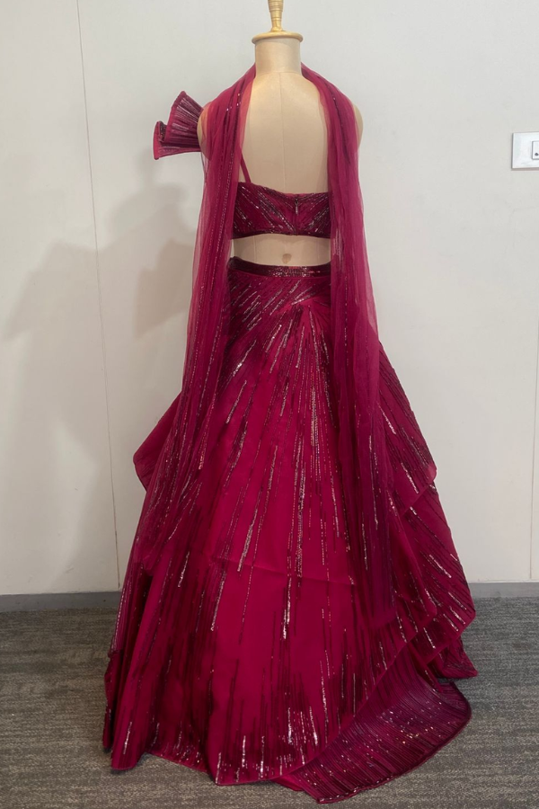 Gaurav Gupta Sculpted Lehenga Set