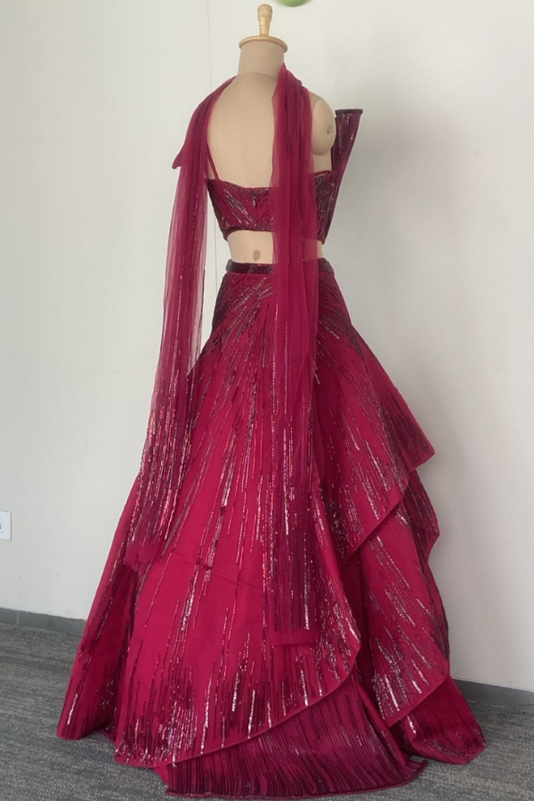 Gaurav Gupta Sculpted Lehenga Set – Kuro Clothing India