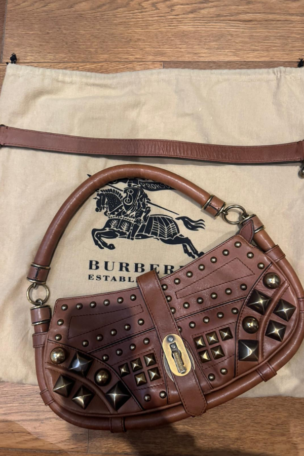 Burberry Vintage Cadet Studded Sling Bag