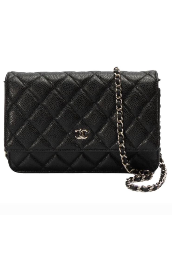 Chanel Black Caviar Small Leather Shoulder Bag